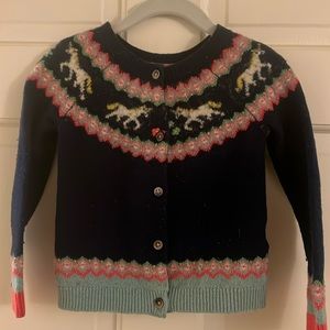 Mini Bolden girl unicorn sweater 3-4 year